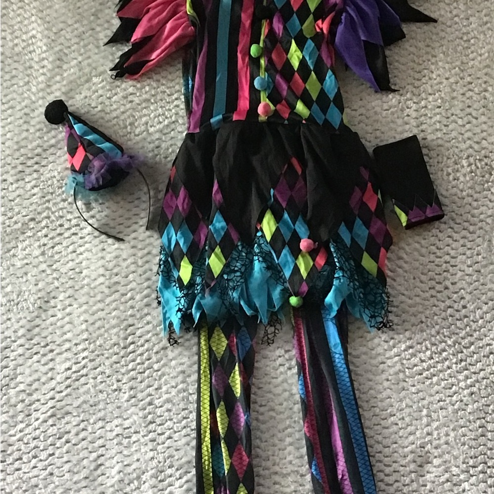 Girls Clown Costume
